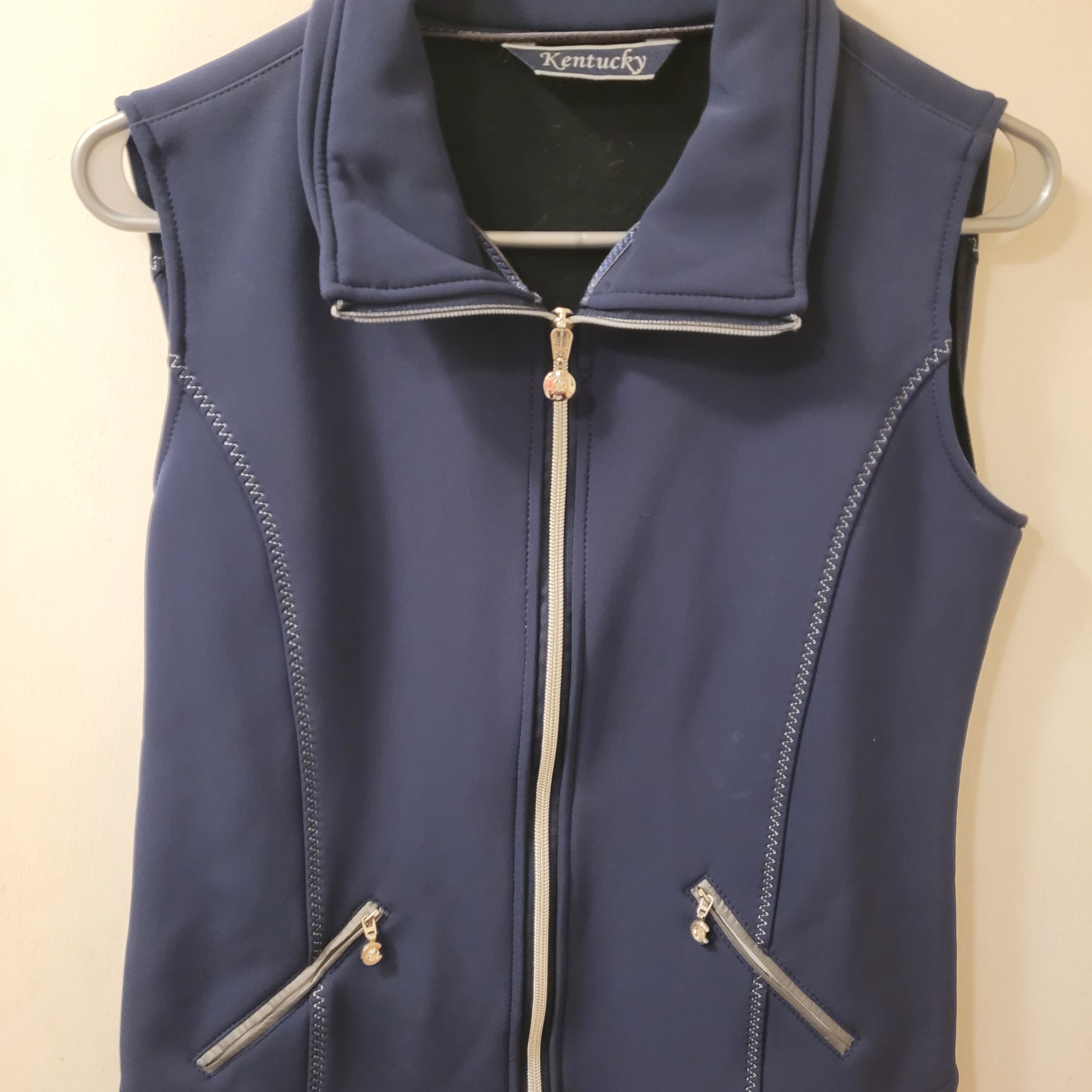 Rare Kentucky Horse Wear Womens Navy Blue Vest